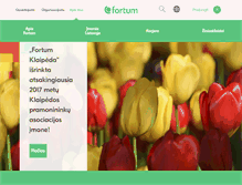 Tablet Screenshot of fortum.lt
