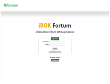 Tablet Screenshot of online.fortum.pl